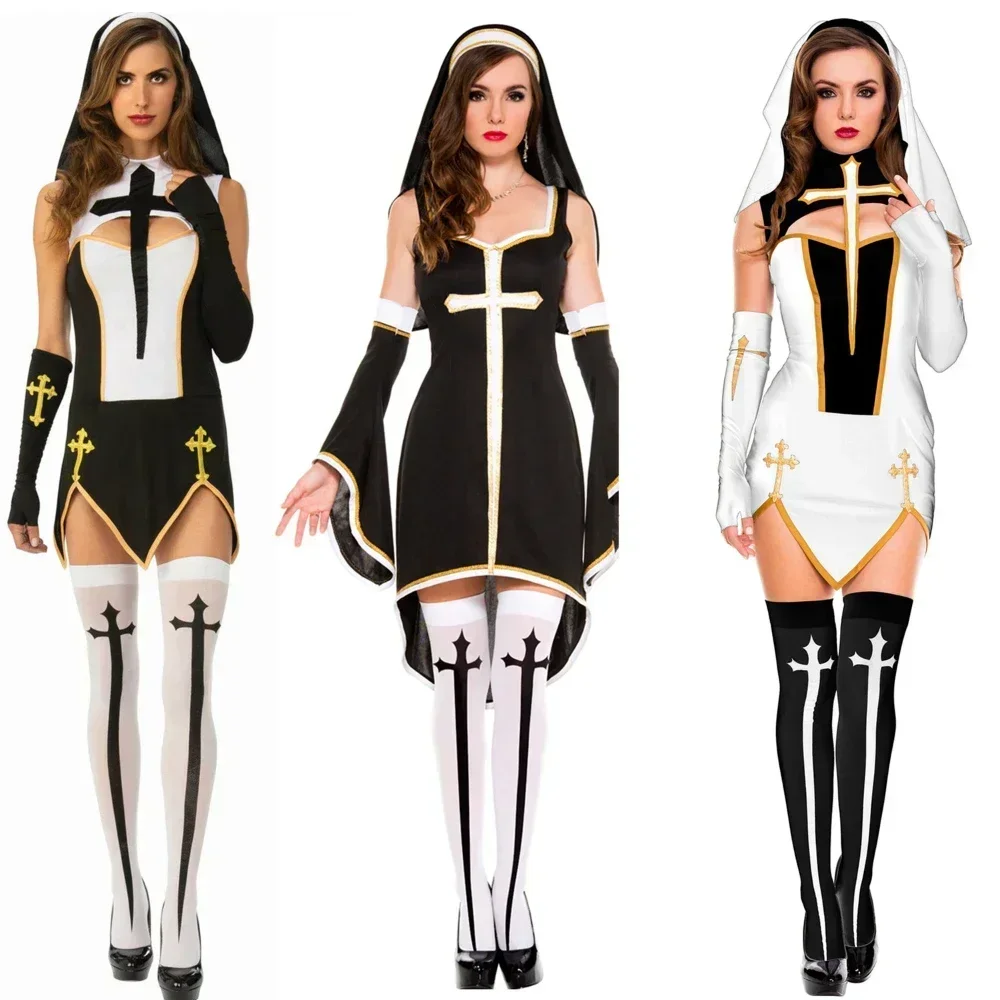 Anime Cosplay Nun - 2026 Sexy Lady Nun Superior Costume