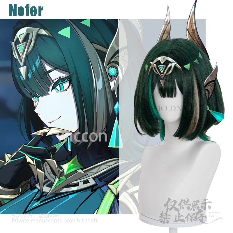 Anime Cosplay Wigs - Anime Game Genshin Impact New Nefer