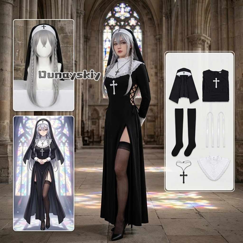 KS*06Original Nun Cos Outfit B - огляд і ціна Anime Cosplay Nun