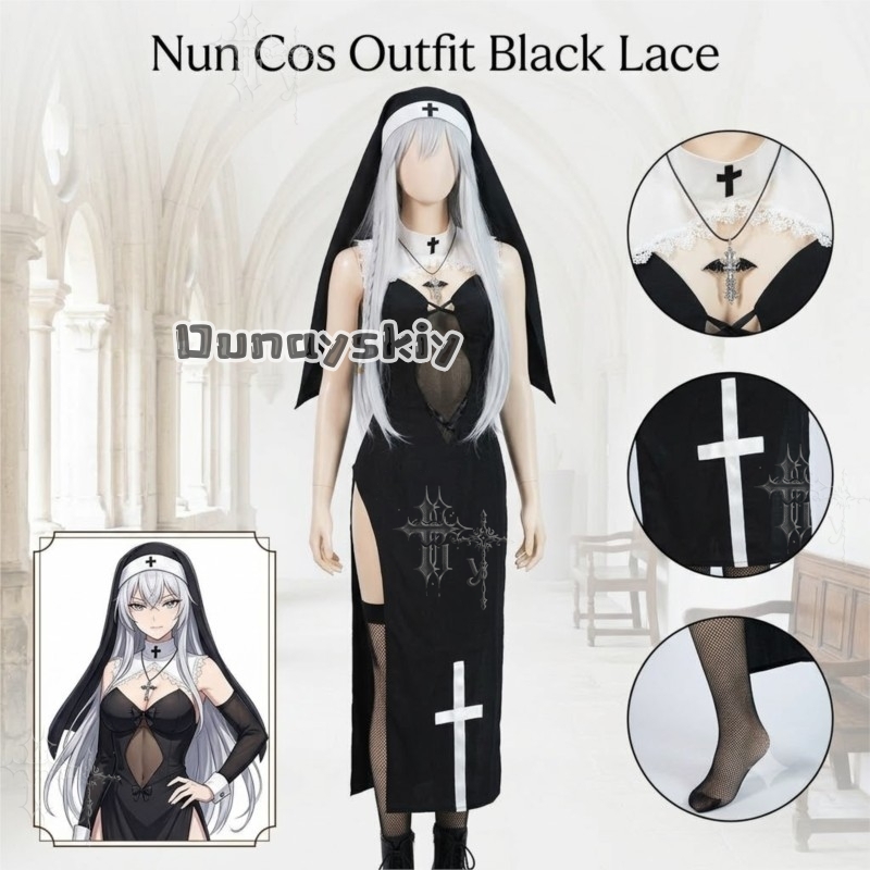 KS*06Original Nun Cos Outfit B - огляд і ціна Anime Cosplay Nun