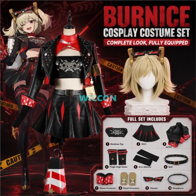 Burnice White Cosplay Costume  - огляд і ціна Cosplay Anime White Hair