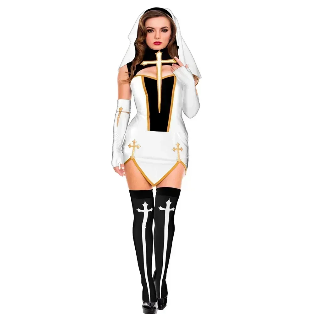 Women's Sexy Nun Cosplay Costu - огляд і ціна Anime Cosplay Nun