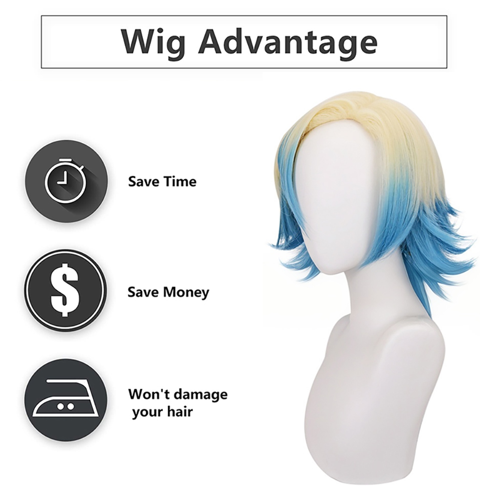 Michael Kaiser Cosplay Wig Blu - огляд і ціна Anime Cosplay Duo