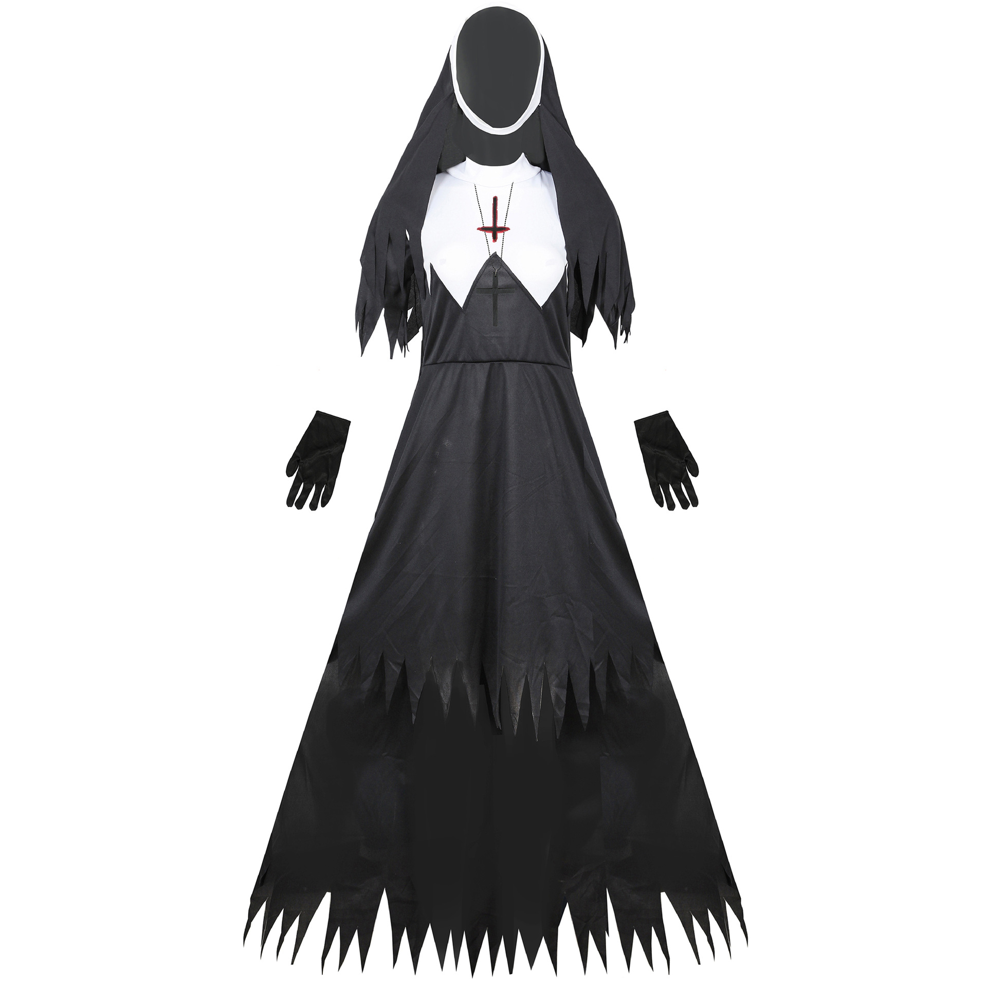 Horror Nun Zombie Set Women Ha - огляд і ціна Anime Cosplay Nun