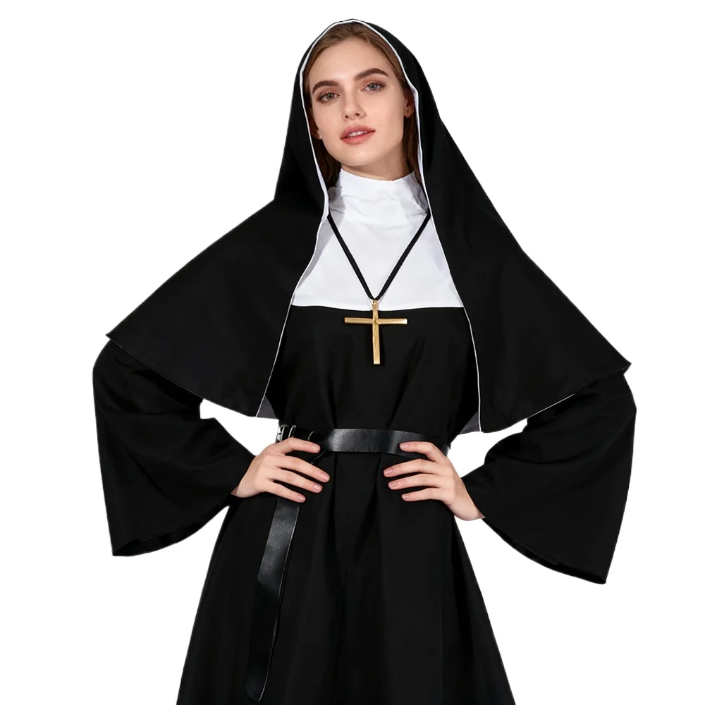 Halloween Nun Cosplay CostumeT - огляд і ціна Anime Cosplay Nun
