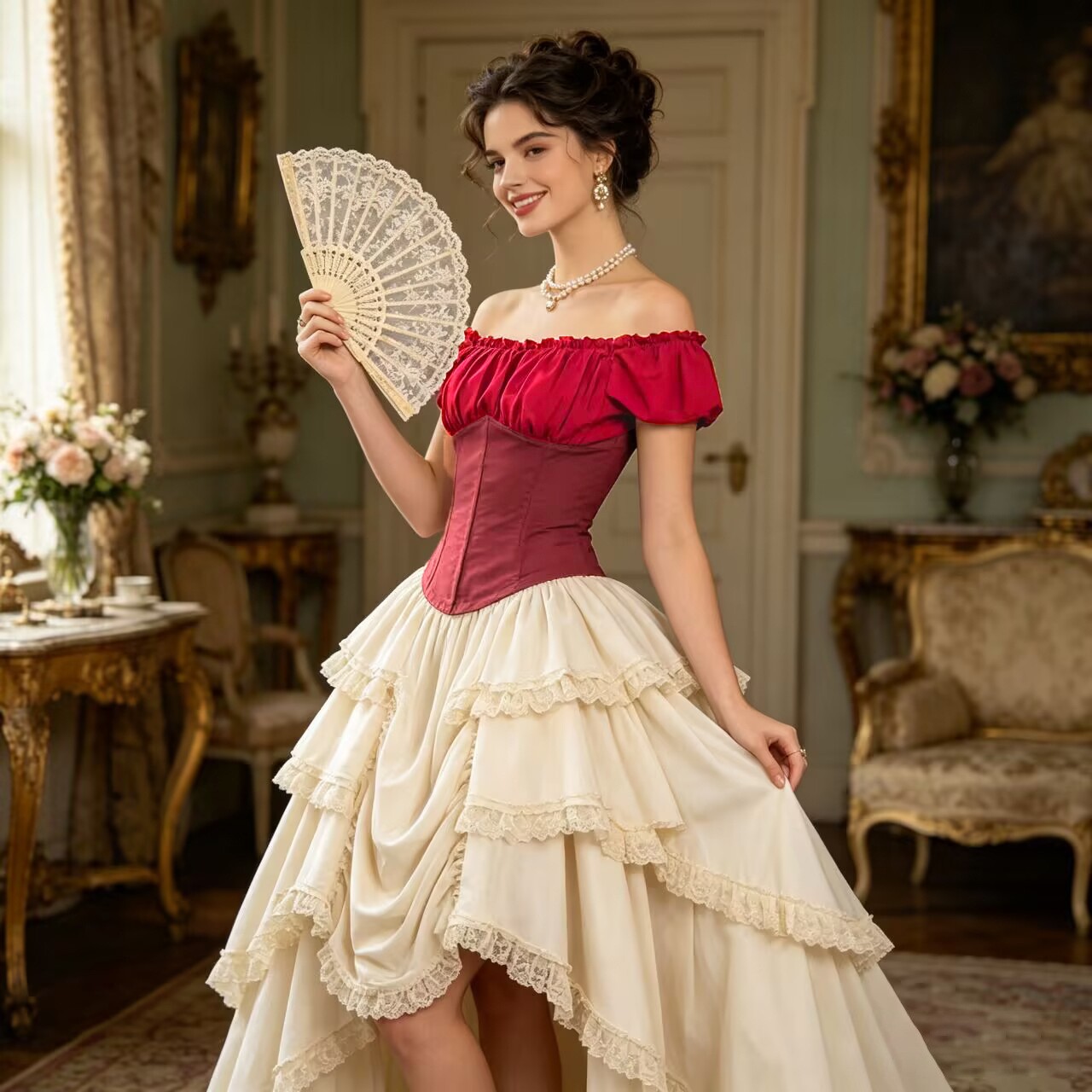 Renaissance Asymmetrical Hem S - огляд і ціна Cosplay Anime Women
